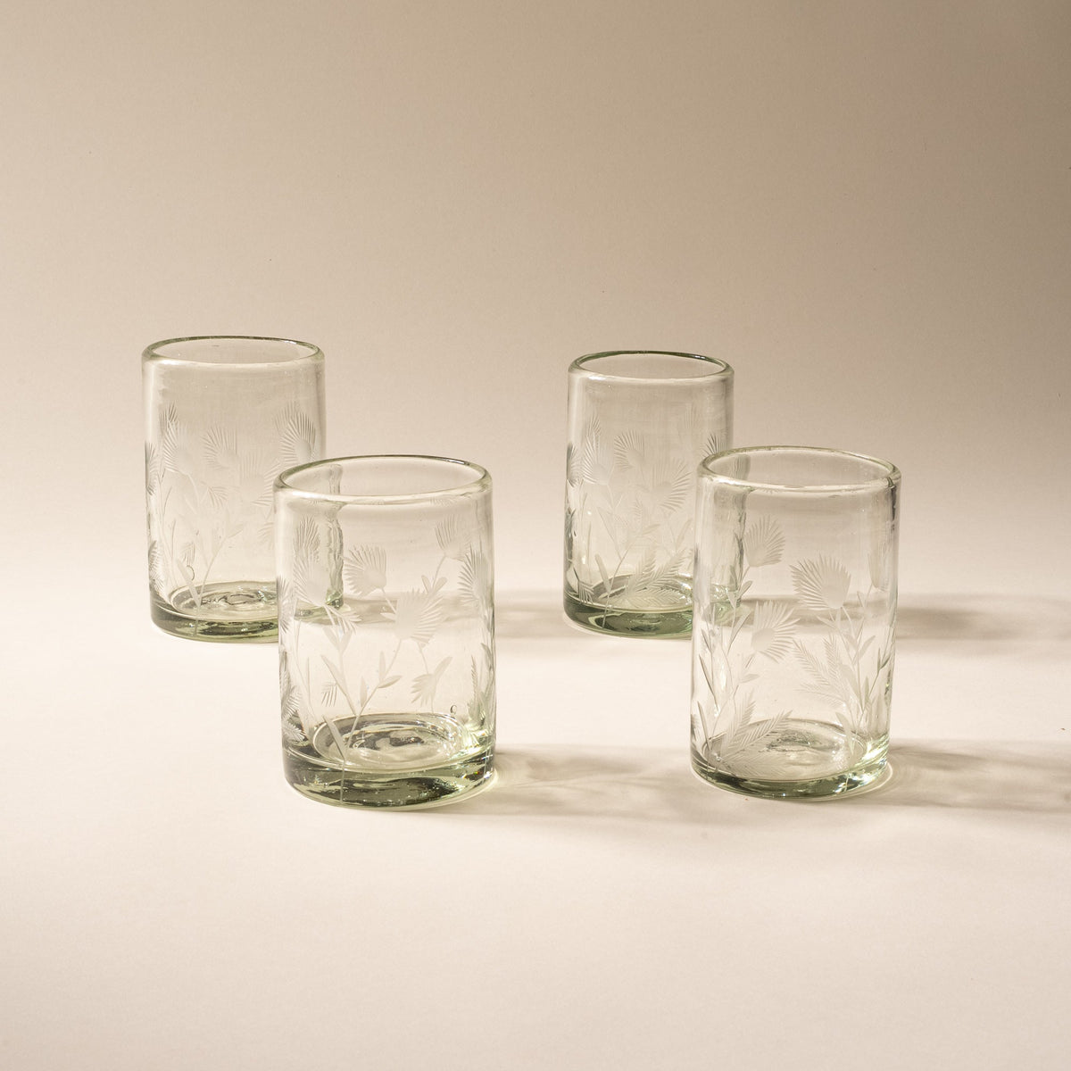 Etched Thistle Tumblers