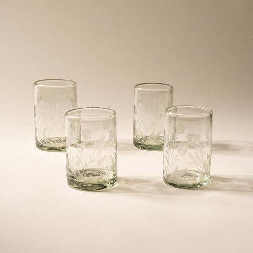 Etched Thistle Tumblers